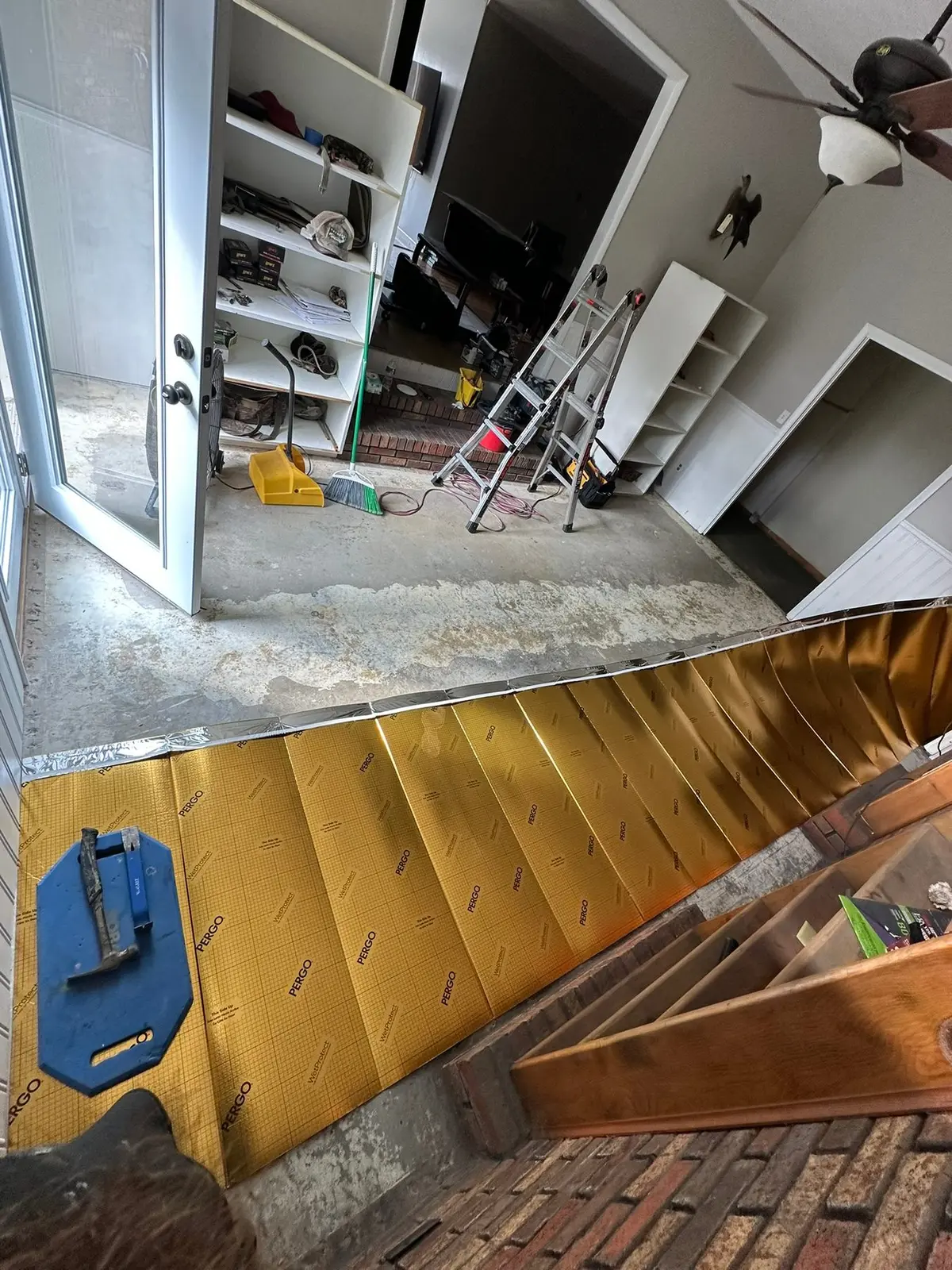 Den Wood-Look Plank Floor — Progress photo 1