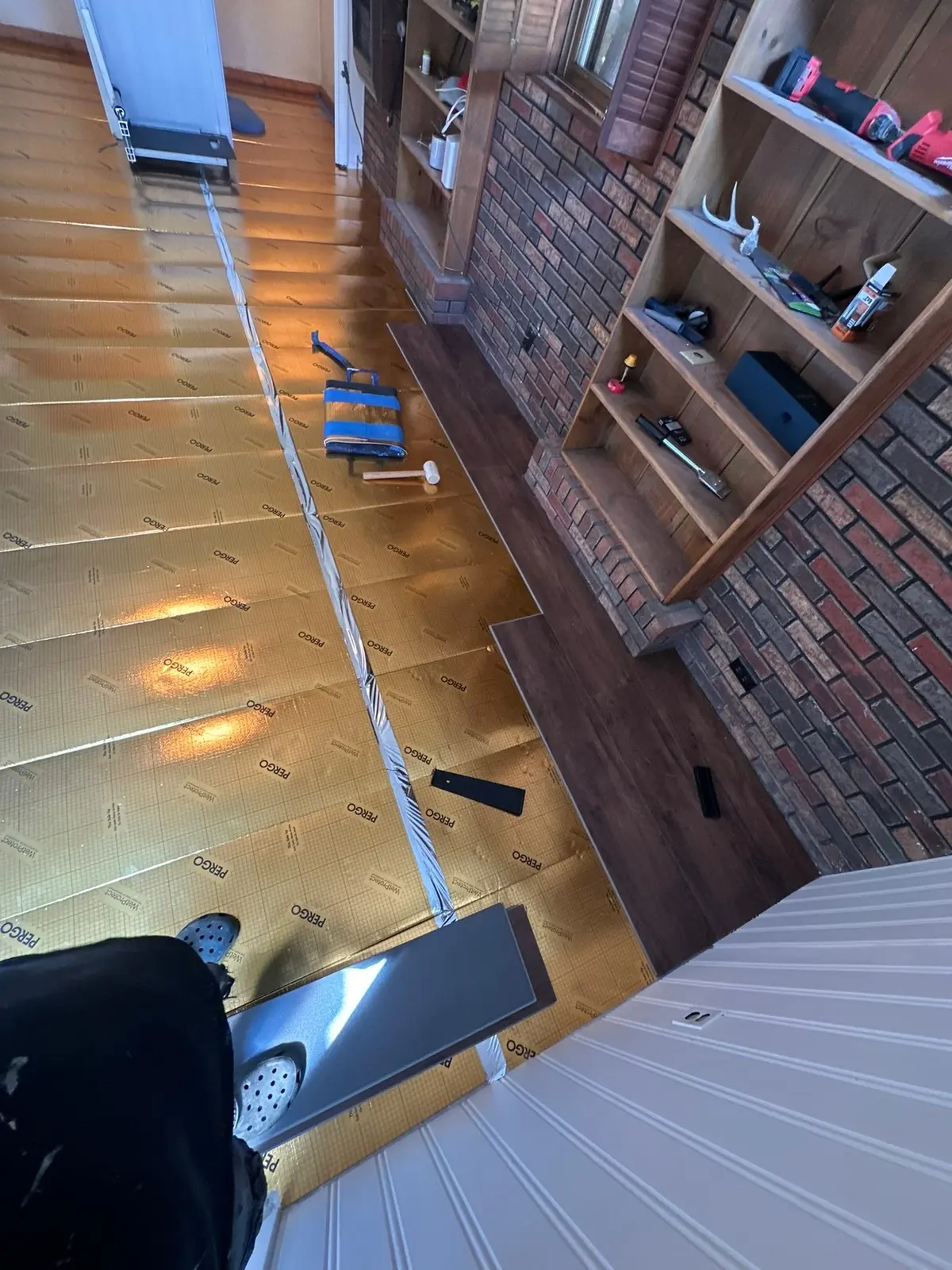 Den Wood-Look Plank Floor — Progress photo 3