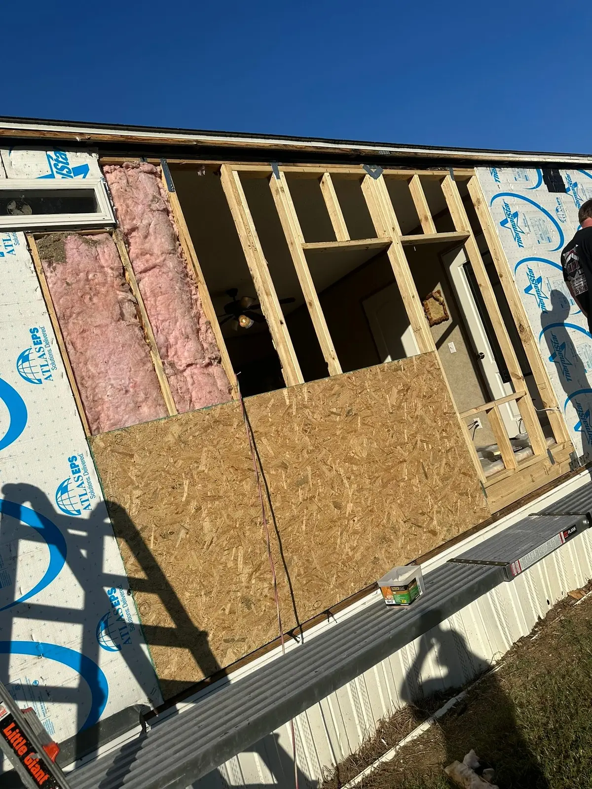 Mobile Home Wall Rebuild — Progress photo 4
