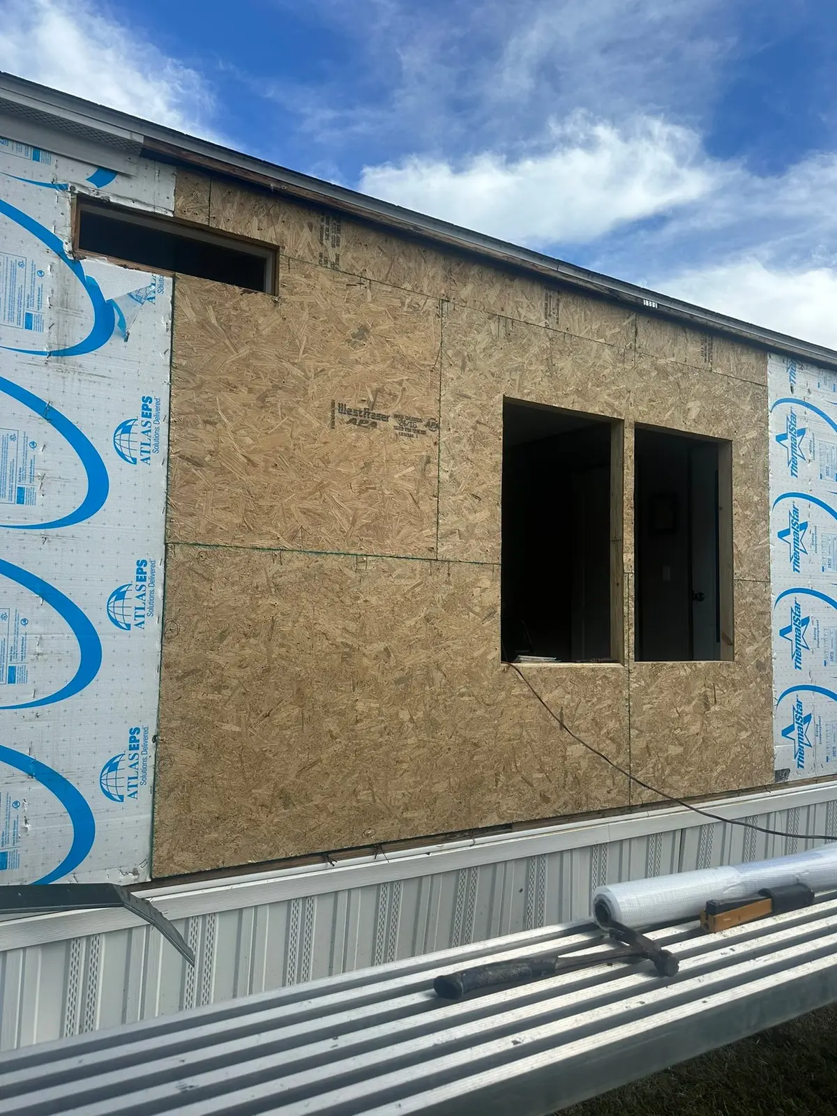 Mobile Home Wall Rebuild — Progress photo 5