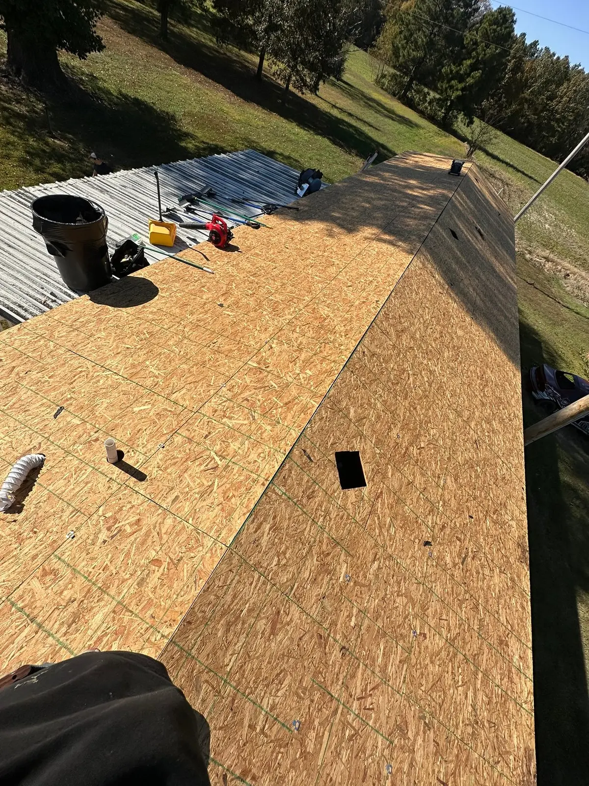 Tear-Off, New Decking and Architectural Shingles — Progress photo 2