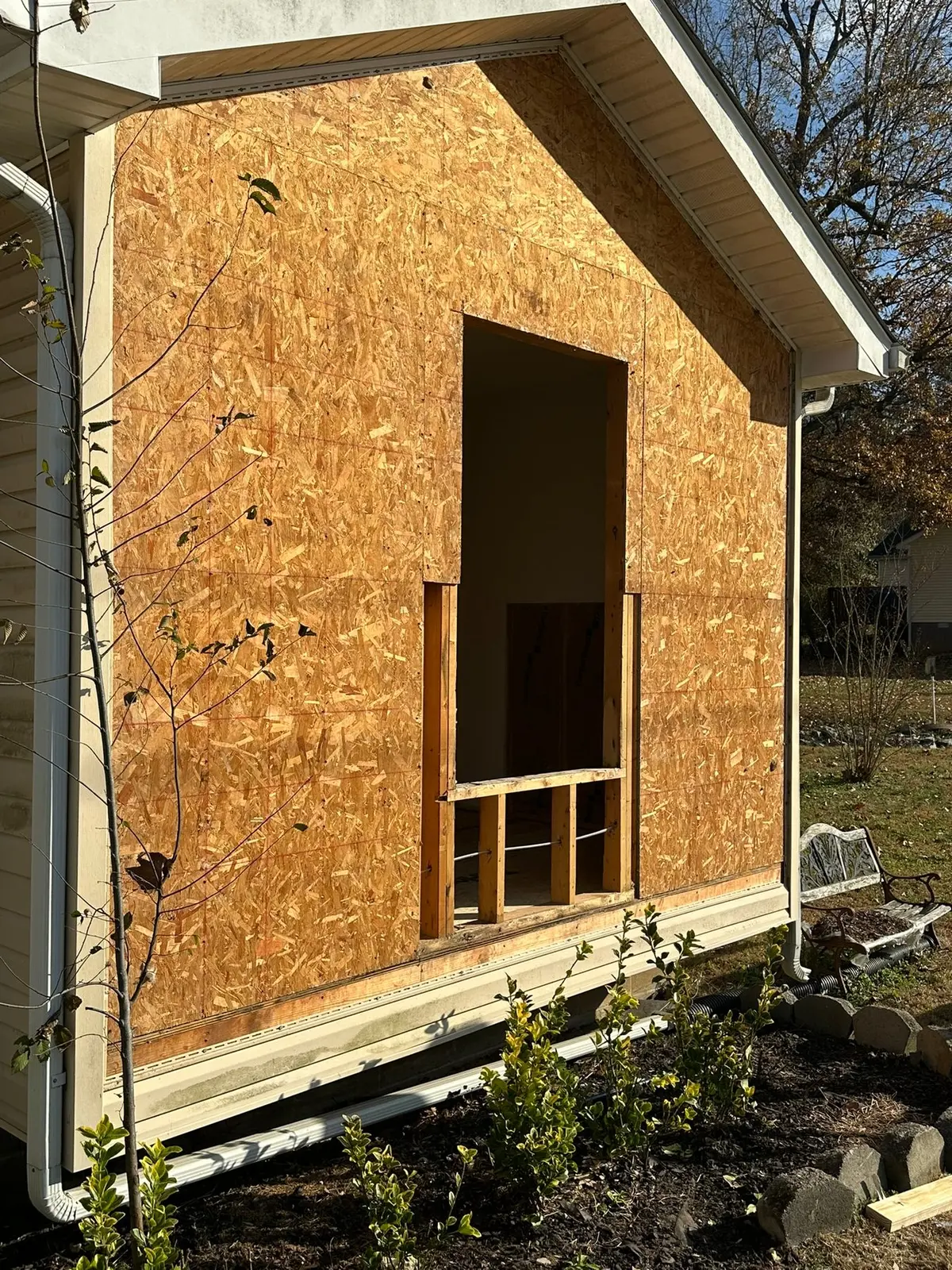 Bedroom Wall and Floor Rebuild — progress photo 4