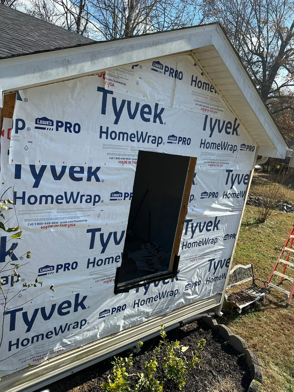 Bedroom Wall and Floor Rebuild — Progress photo 2