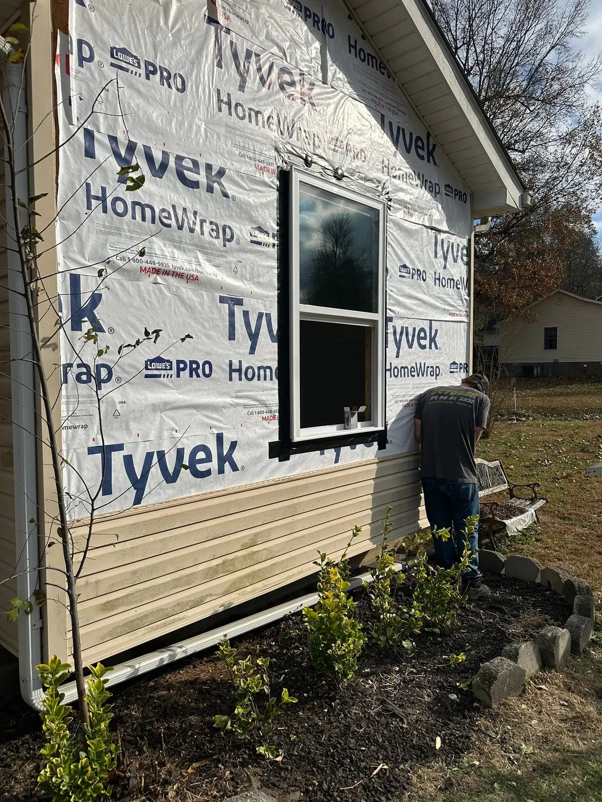Bedroom Wall and Floor Rebuild — progress photo 2