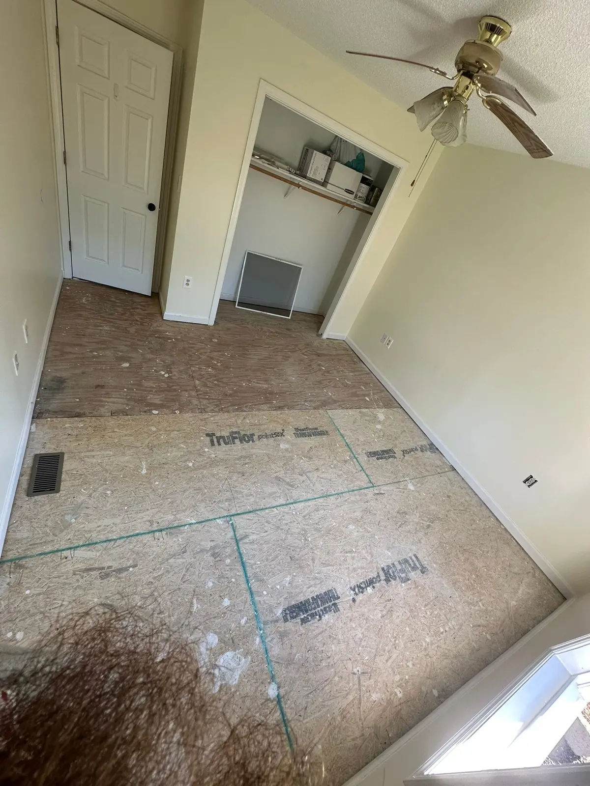 Bedroom Wall and Floor Rebuild — Progress photo 4