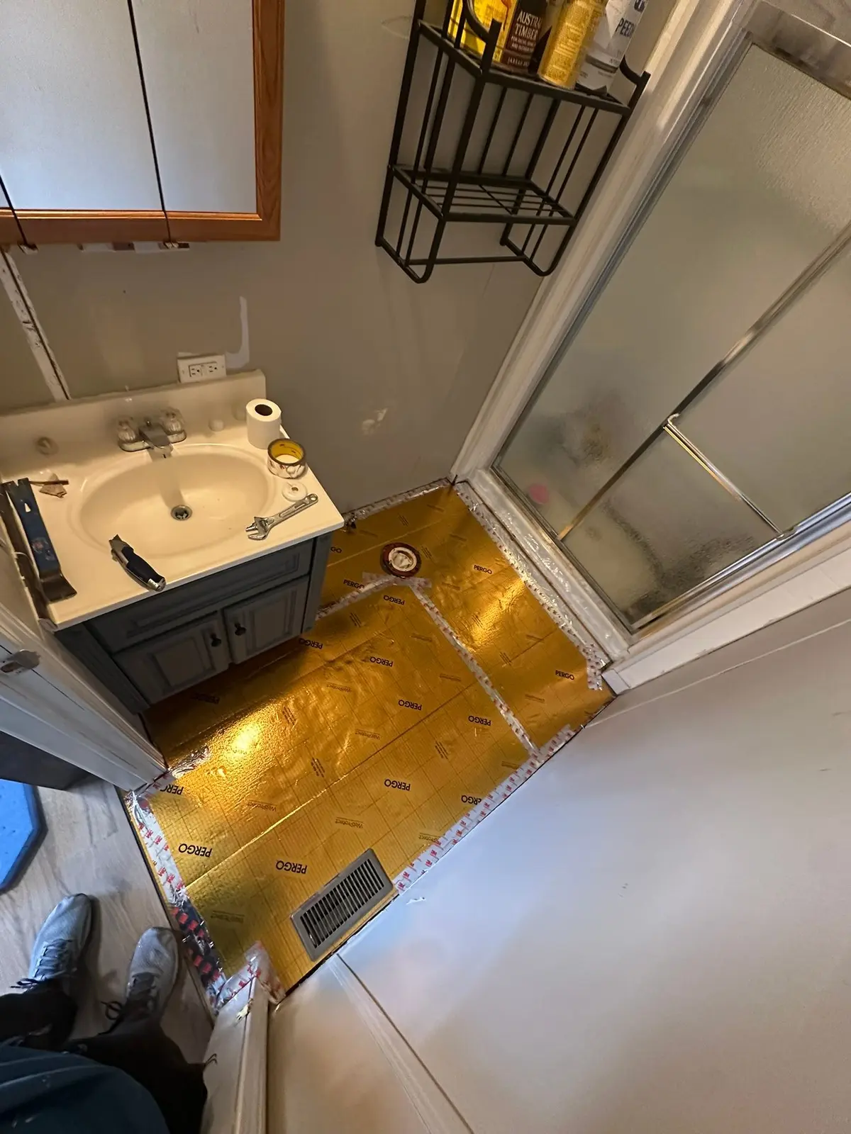 Kitchen, Hall, Bedroom and Bath Wood-Look Plank — Progress photo 10
