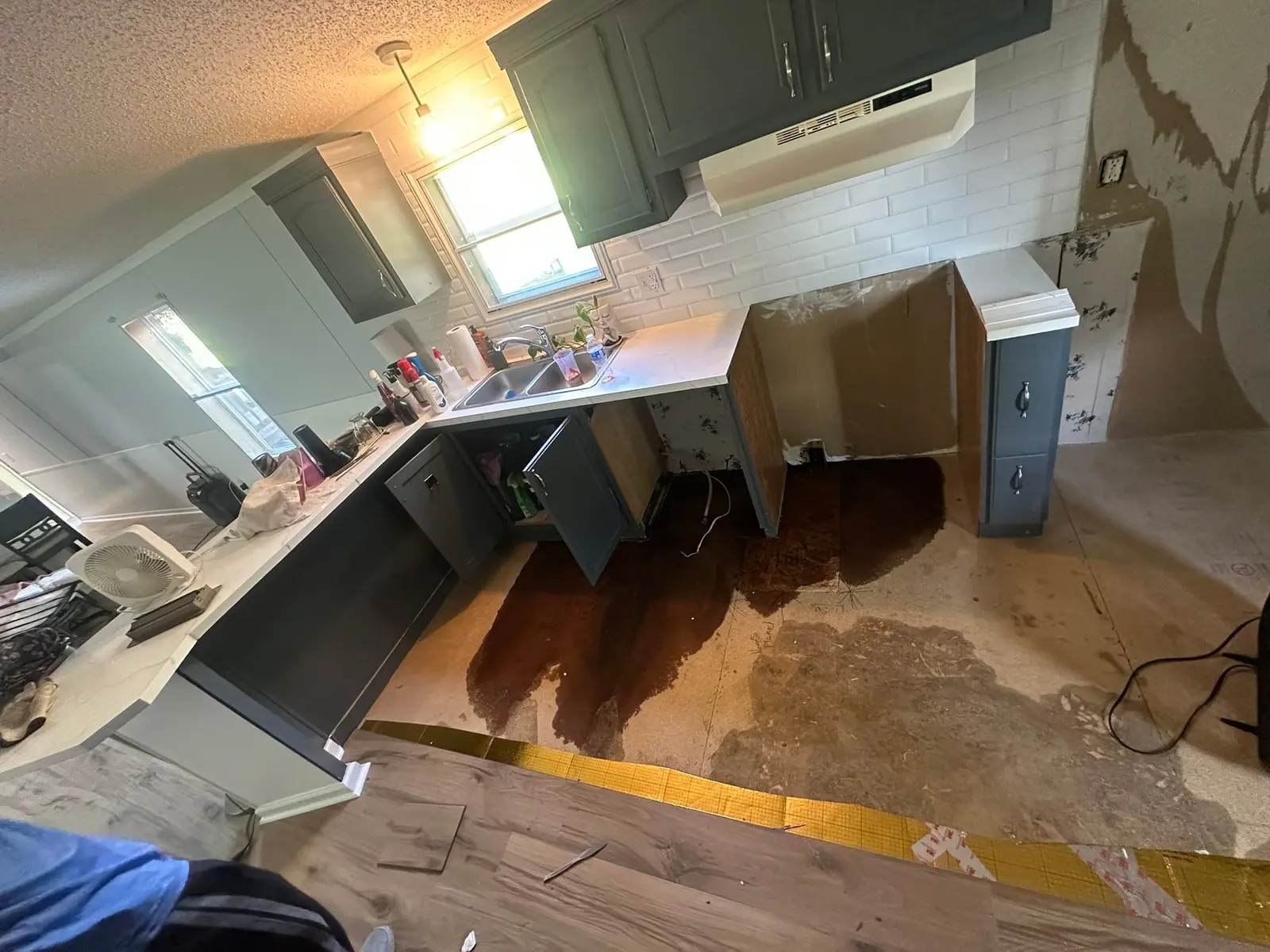 Kitchen, Hall, Bedroom and Bath Wood-Look Plank — Progress photo 13