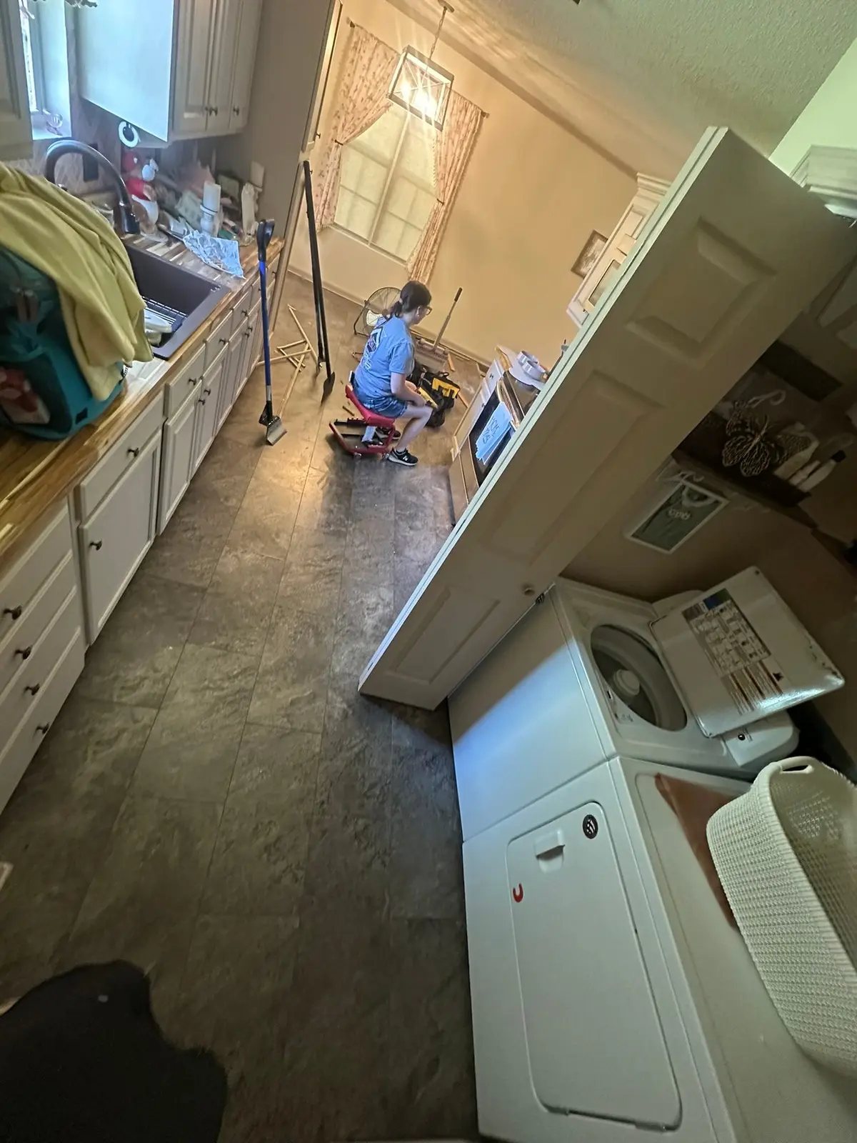 Dark Wood-Look Plank Through Main Living Areas — Demo photo 2