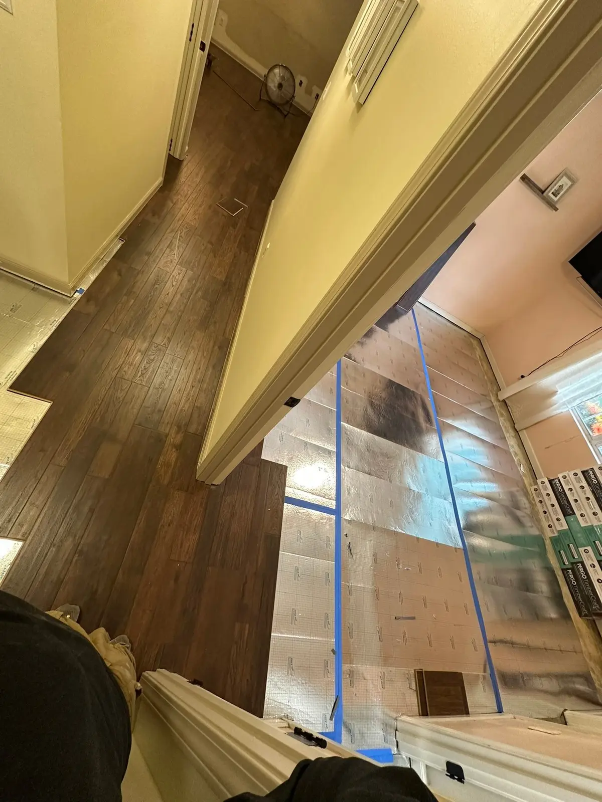Dark Wood-Look Plank Through Main Living Areas — finished photo 10
