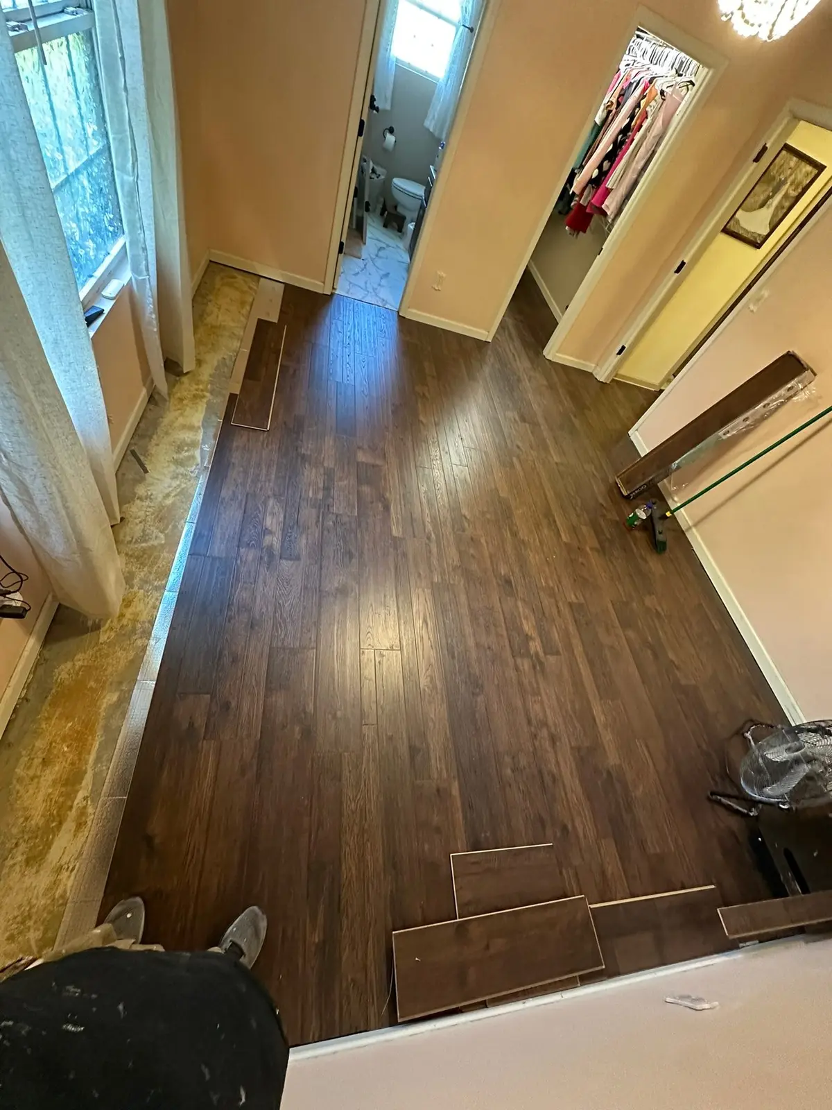 Dark Wood-Look Plank Through Main Living Areas — finished photo 12
