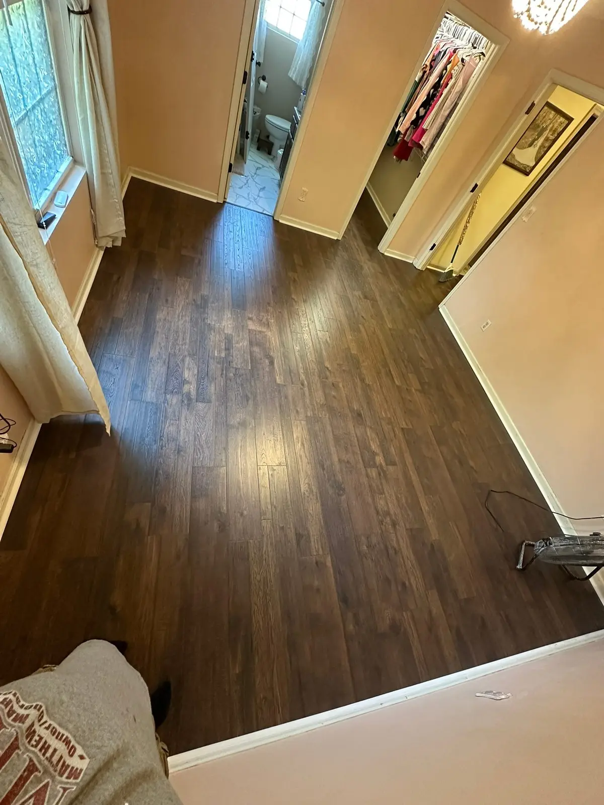 Dark Wood-Look Plank Through Main Living Areas — finished photo 5