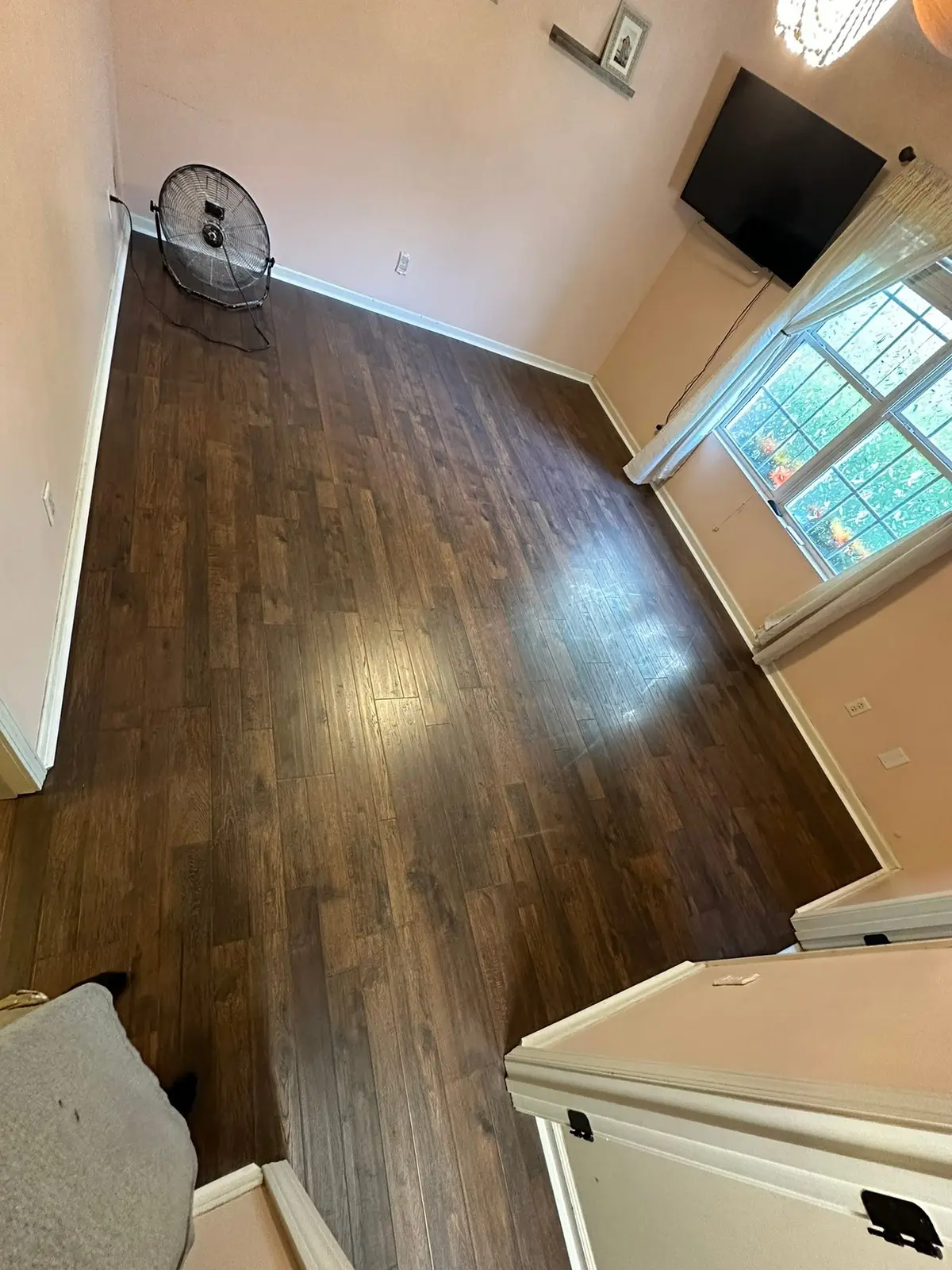 Dark Wood-Look Plank Through Main Living Areas — finished photo 15