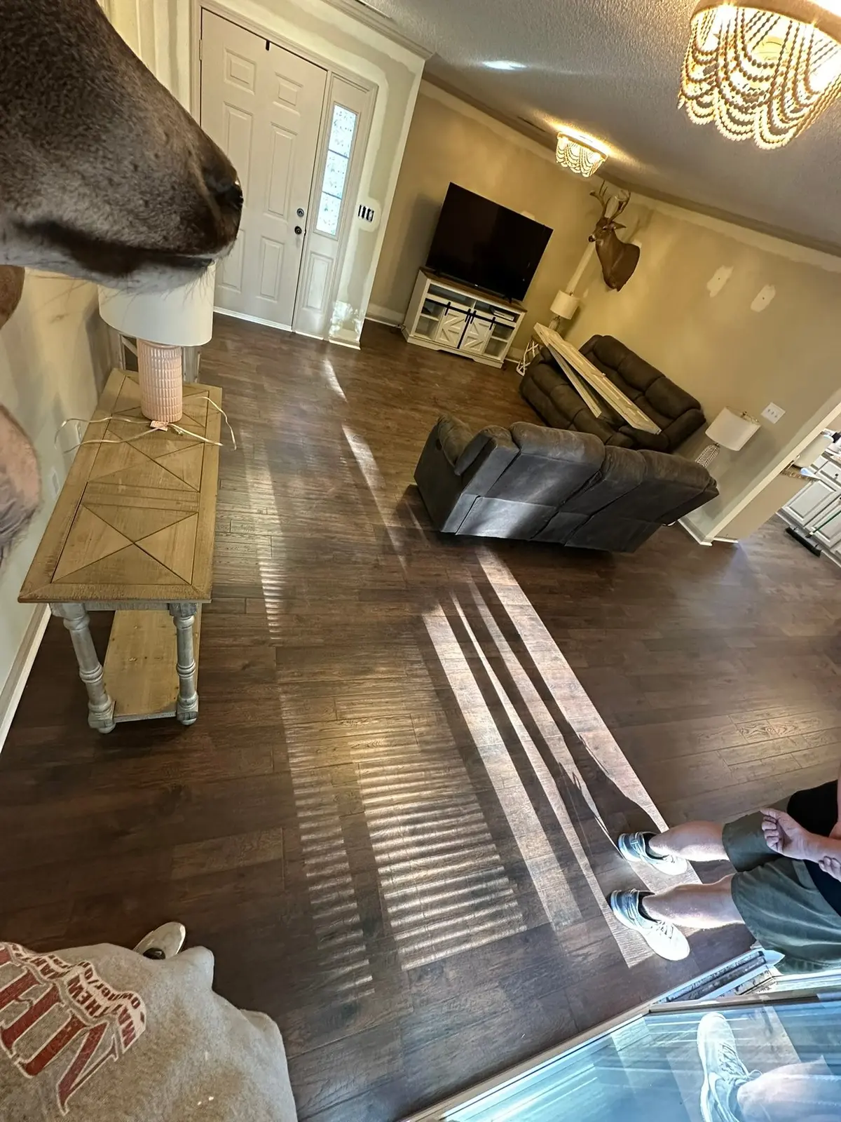 Dark Wood-Look Plank Through Main Living Areas — finished photo 4