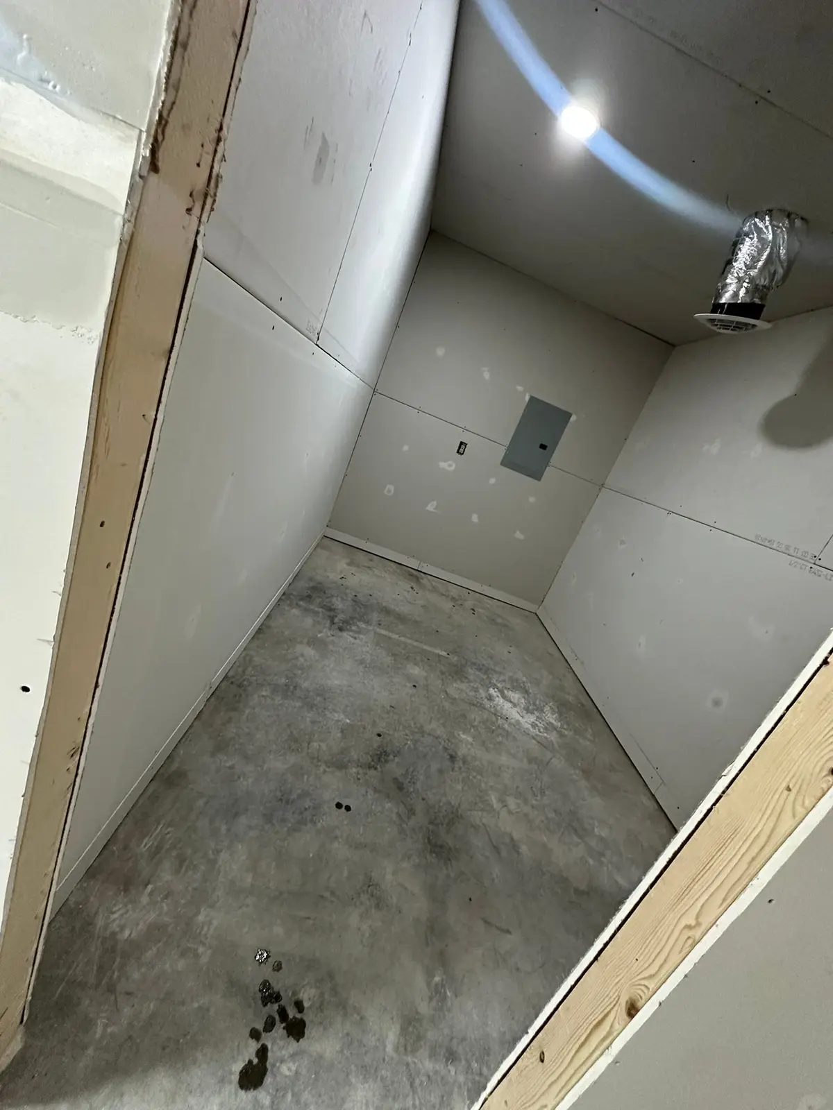 Interior Rebuild, New Drywall Over Concrete Slab — Progress photo 4