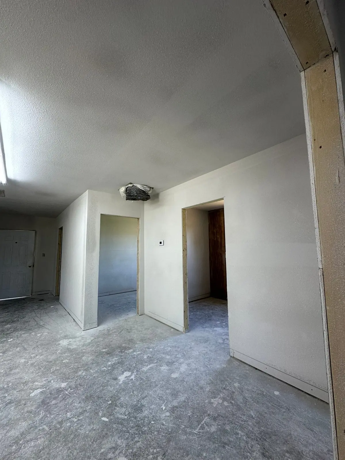 Interior Rebuild, New Drywall Over Concrete Slab — progress photo 3
