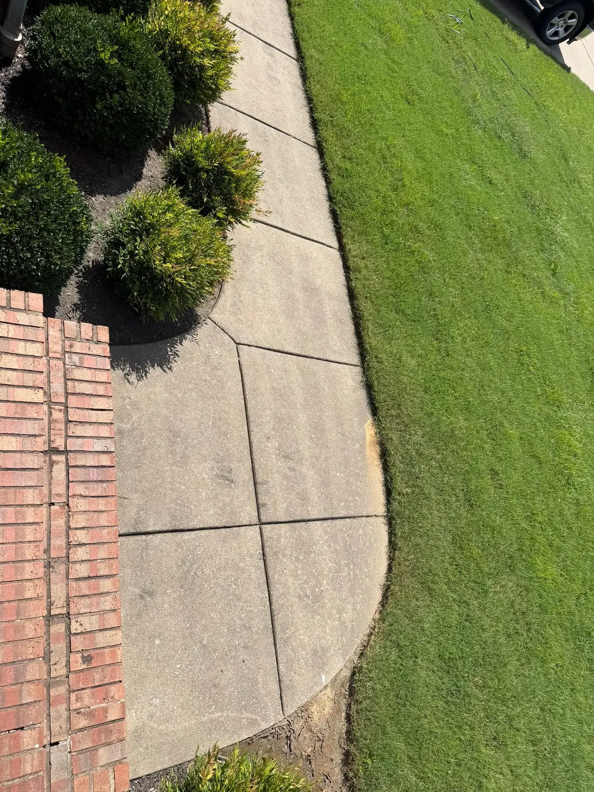 Driveway and Walkway Pressure Washing — Progress photo 1