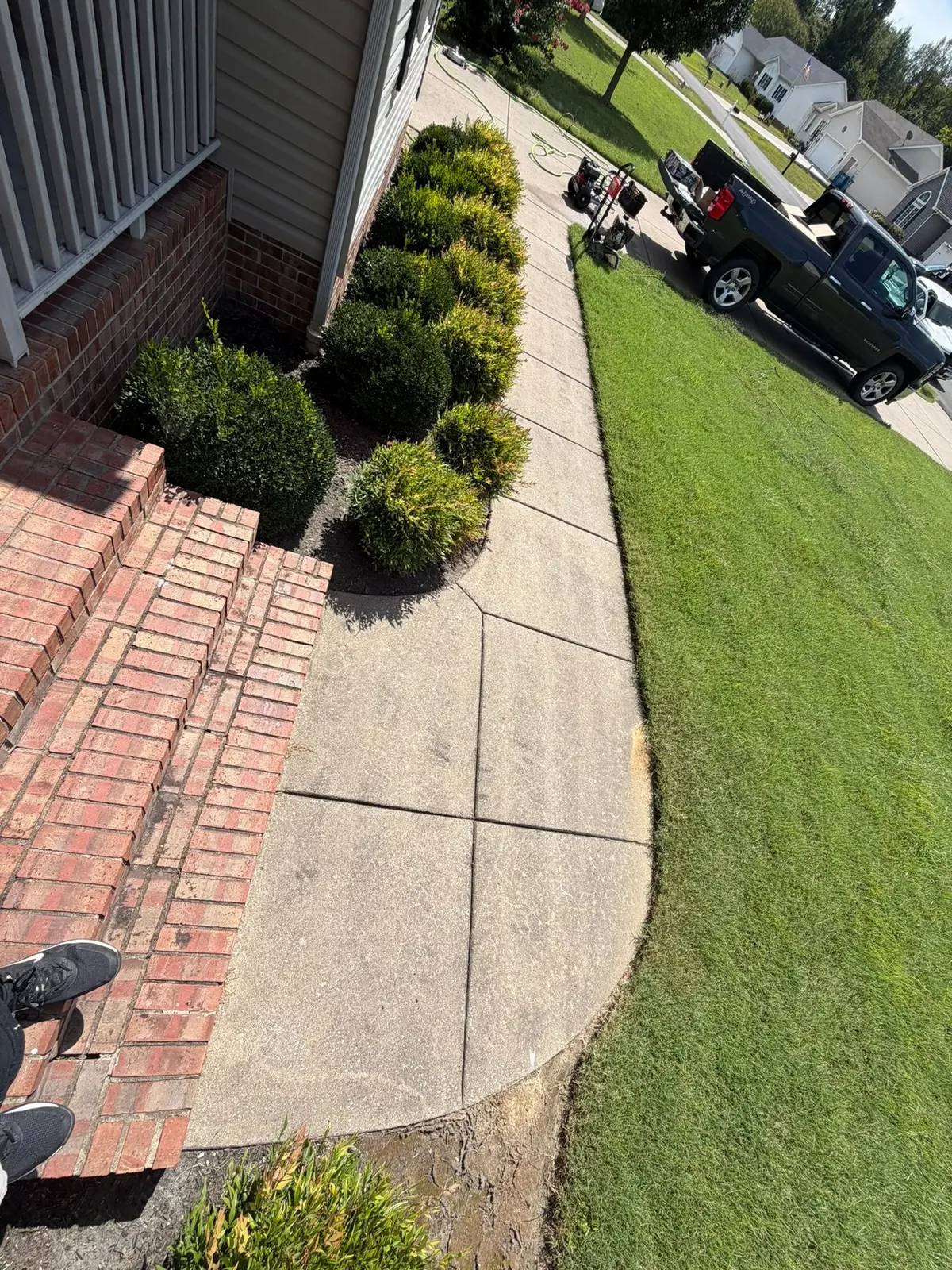 Driveway and Walkway Pressure Washing — progress photo 4