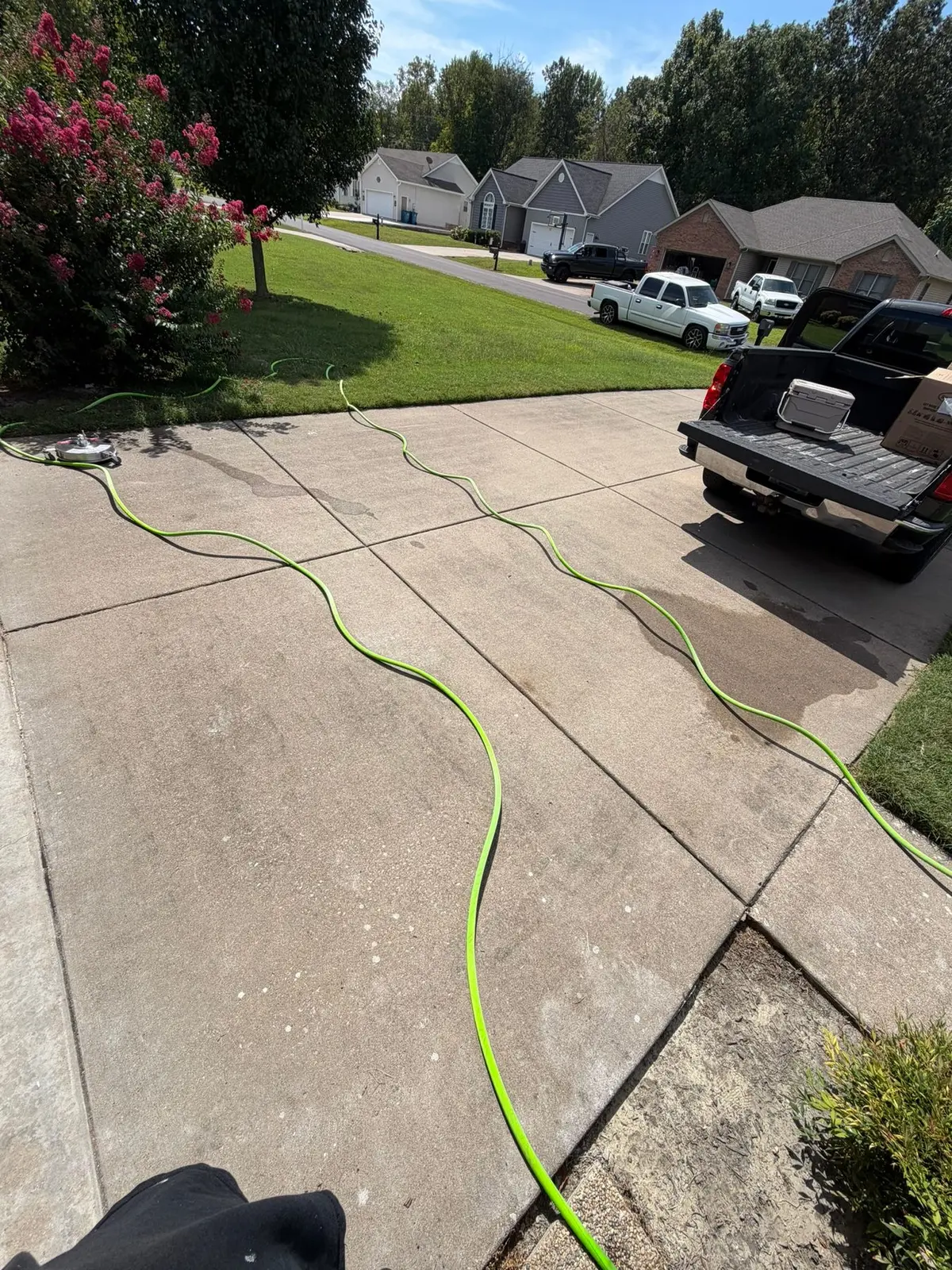 Driveway and Walkway Pressure Washing — progress photo 3