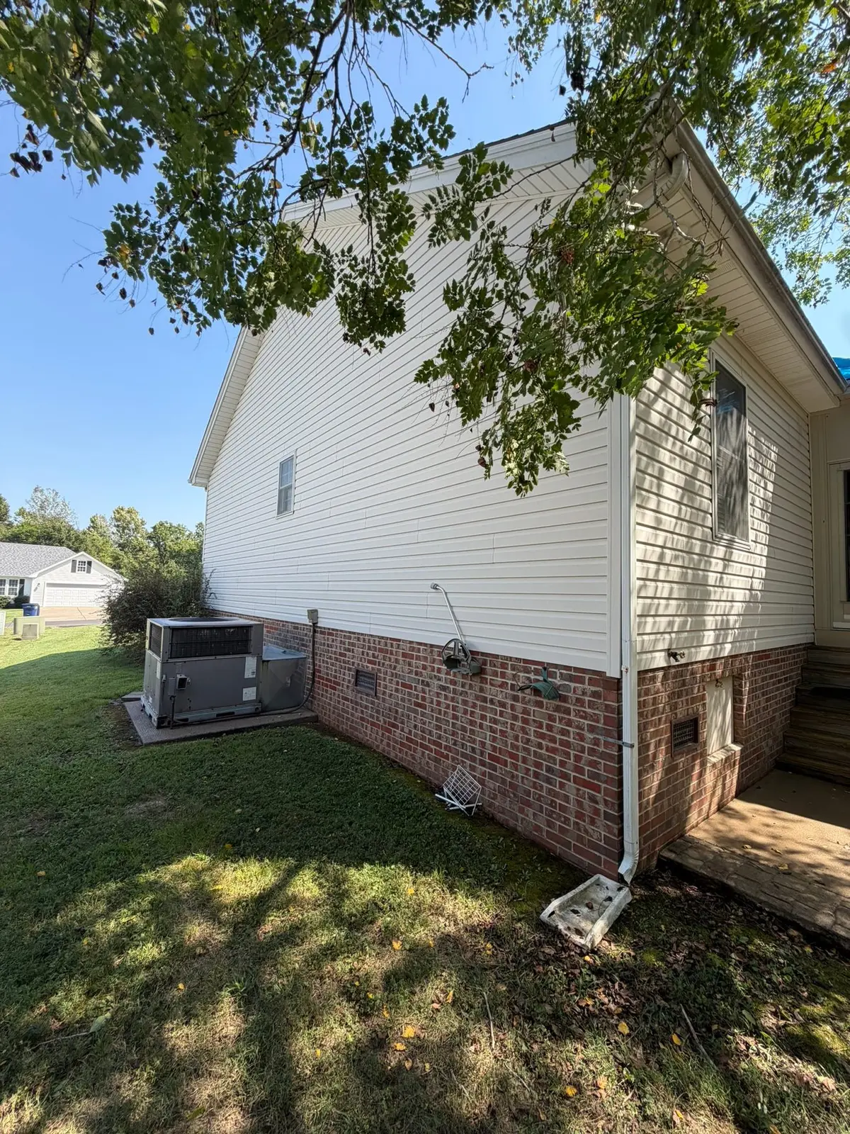 Vinyl-Sided House Washing and Exterior Photos — Progress photo 8